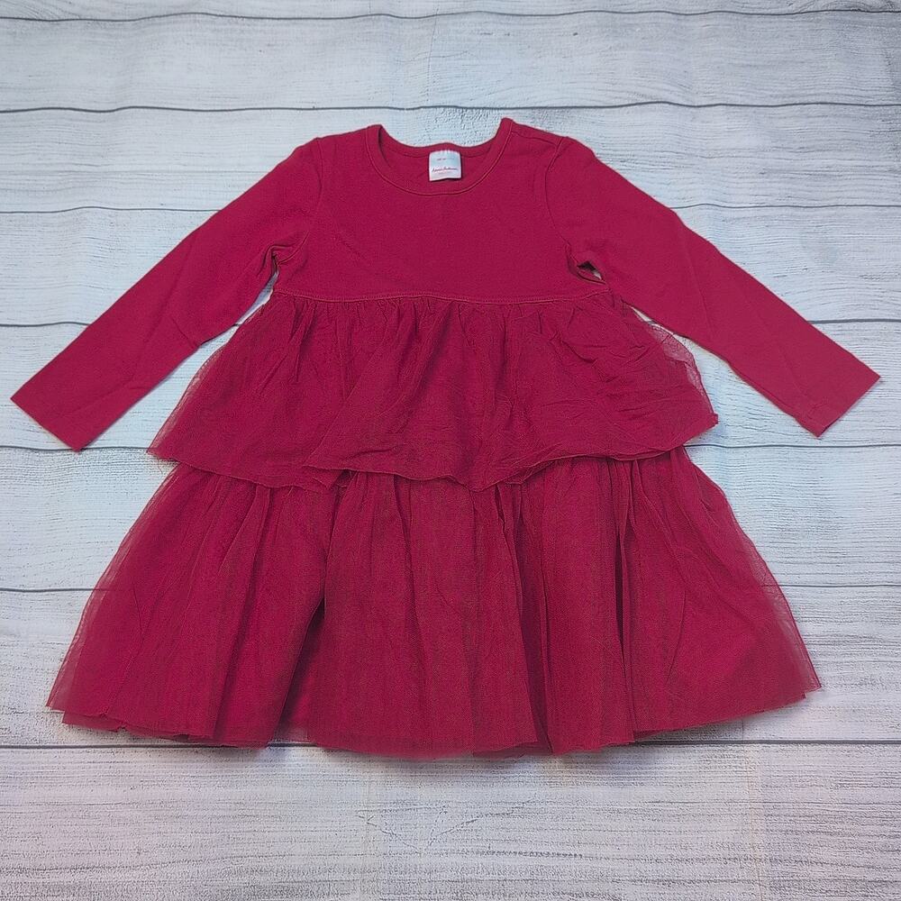 4 Hanna Andersson Red Tulle Dress
